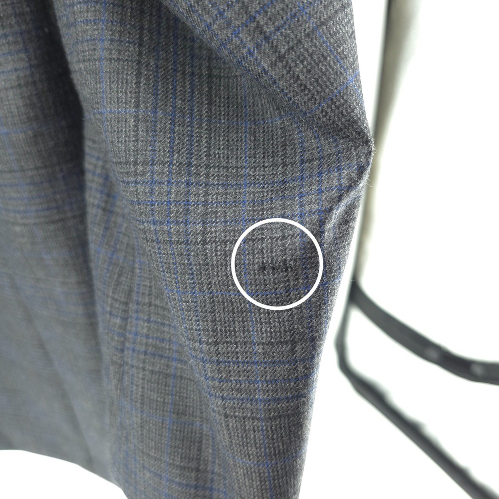 Brooks Brothers Men Sport Coat 100% Wool Grey Blue Glen Plaid 42R Madison Blazer - Picture 7 of 16